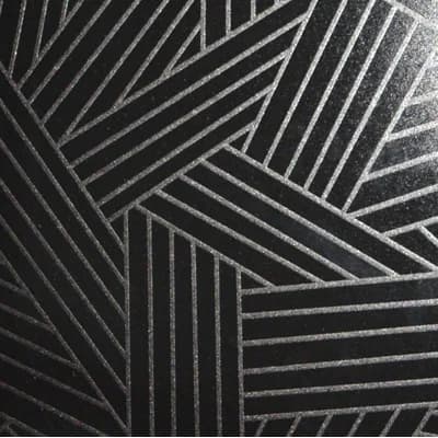 Woven Planks Geometric Vinyl Non-Pasted Matte Wallpaper Roll by Jamie Graney — Light Gray