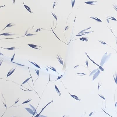 Carmelito 16.5' L x 20.5" W Peel and Stick Wallpaper Roll — French Blue