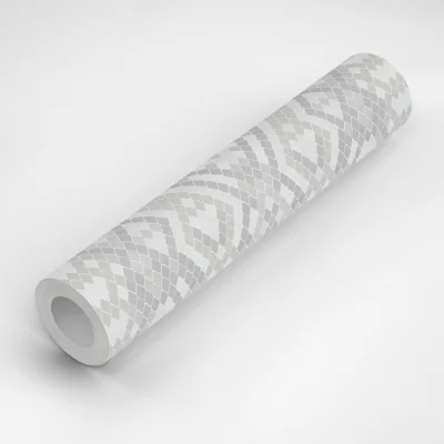Slither 10' L x 24" W Peel and Stick Wallpaper Panel — Light Gray,White,Brown