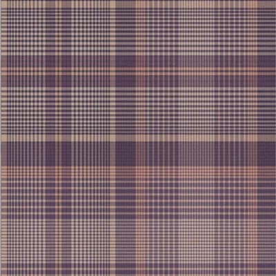 Heritage Plaid Non-Pasted Matte Wallpaper Double Roll — Plum