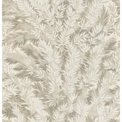 Florencecourt Floral Non-Pasted Wallpaper Roll — Stone