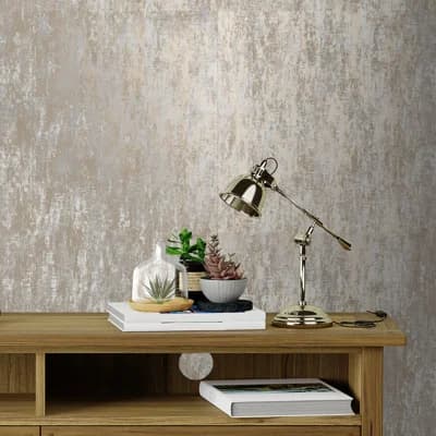 Laura Ashley Whinfell Champagne Wallpaper — Gray,Brown,White