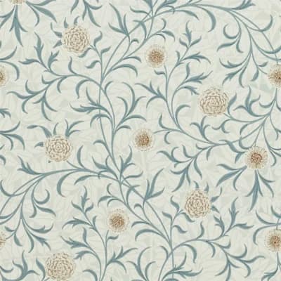 Scroll Wallpaper — Loden,Slate