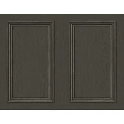 The Sojourn Shiplap Vinyl Peel & Stick Matte Wallpaper Roll — Charcoal