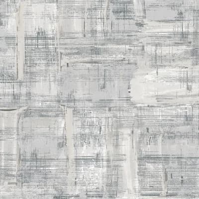 Lustre Metallic Abstract Wallpaper Roll — Silver