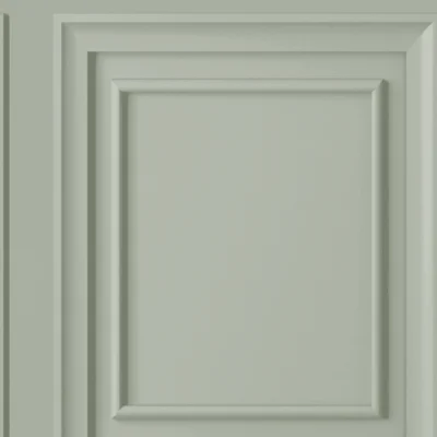 Laura Ashley Redbrook Wood Panel Sage Wallpaper — Green