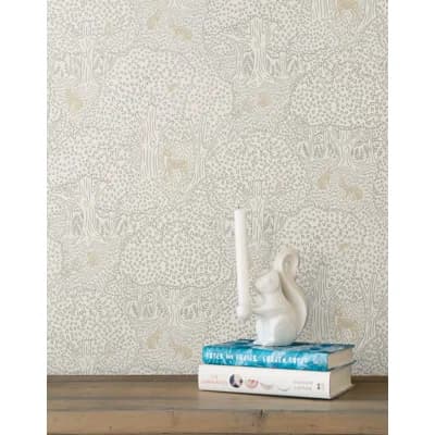 Woodland Wallpaper | Traditional / Roll - 27" x 30' — Linen
