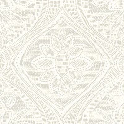 Floral Non-Pasted Wallpaper Double Roll — Gray