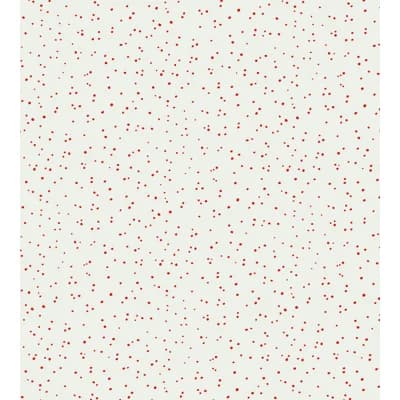 Albert Hadley Polka Dot Non-Pasted Matte Wallpaper Roll by Albert Hadley Harry Hinson — Red on White