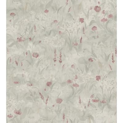 Kolonin Floral Matte Wallpaper Roll — Sage Green