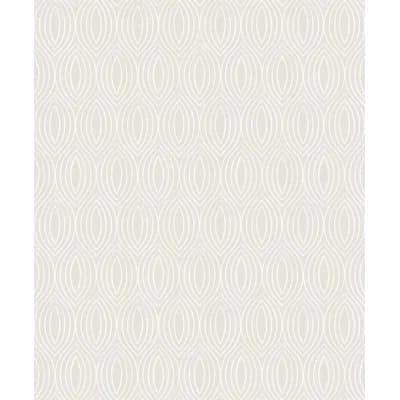 Gray Resource Geometric Non-Pasted Metallic Wallpaper Roll — Silver