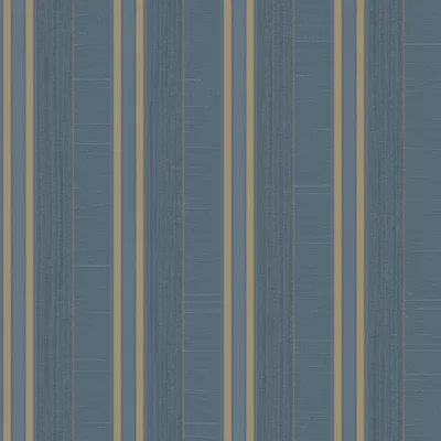 Palazzo 2 Silk Stripe Wallpaper Roll — Blue