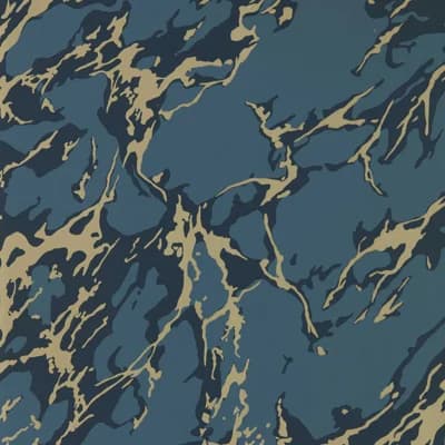 French Marble Wallpaper — Reign Blue