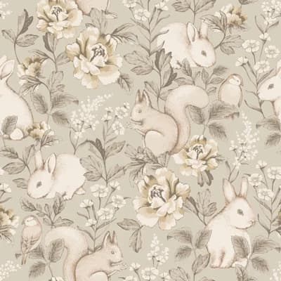 Boråstapeter Magic Forest Wallpaper — Tan