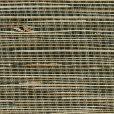 Anhui Grass Cloth Non-Pasted Matte Wallpaper Roll — Black