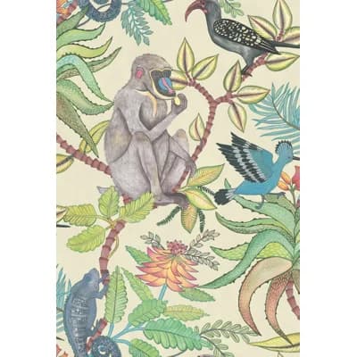 Ardmore Savuti 33' L x 20.5" W Wallpaper Roll — Cream