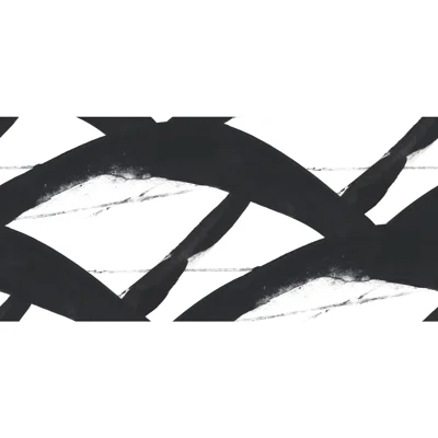 Entanglement Geometric Vinyl Non-Pasted Matte Wallpaper Double Roll — Black
