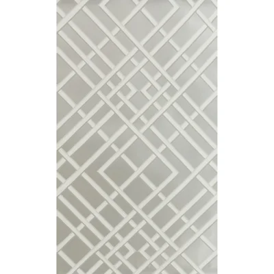 Treillage Sidewall 30' L x 21" W Wallpaper Roll — Silver