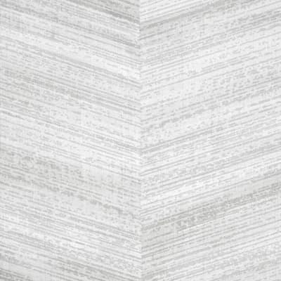Salt Glass Beads Vetro Chevron Design Wallpaper Roll — White