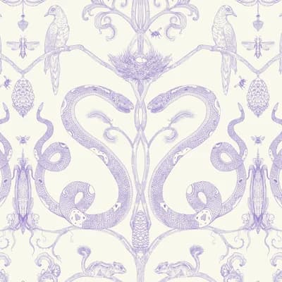 Snake Party — Lilac,Cream