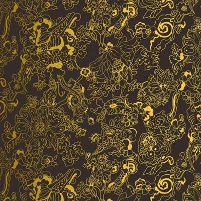 Dragon Flowers — Golden Brown