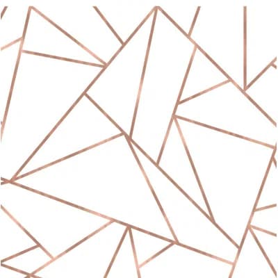 Origami Geometric Non-Pasted Matte Wallpaper Roll by Jamie Graney — Light Gray,White