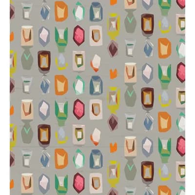 Regency Moderne Abstract and Geometric Non-Pasted Metallic Wallpaper Roll — Andre