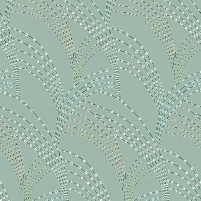 Sea Grass - Wallpaper — Seafoam Green