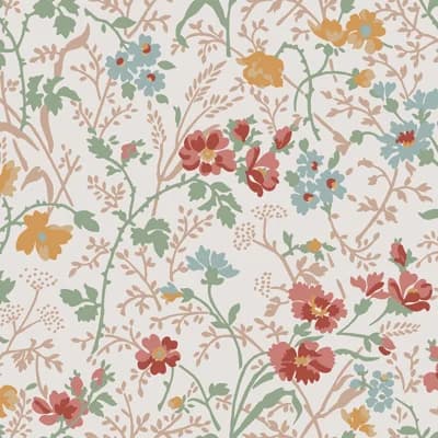 Laura Ashley Shropshire Posy Antique Pink Removable Wallpaper — Antique Pink
