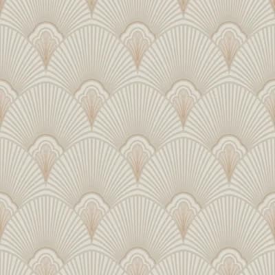 Sublime Geometric Non-Pasted Matte Wallpaper Roll — Natural