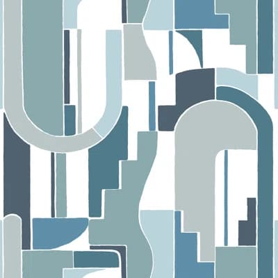 Abstract Wallpaper Roll — Light Blue