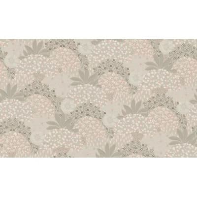 Fusion Forest Bloom Motif 32.97' L x 20.87" W Wallpaper Roll — Taupe,Pink