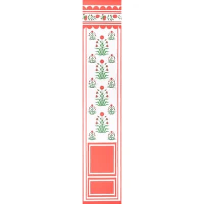 Schumacher x Marie-Anne Oudejans Royal Poppy Panel B — Red