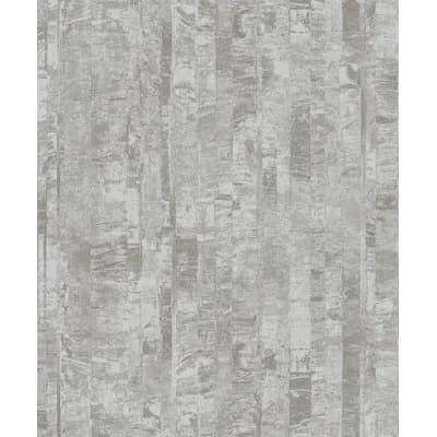 Zinarliya Abstract Non-Pasted Metallic Wallpaper Roll — Gray