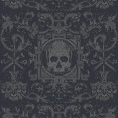 Skull Box - Black Wallpaper — Black