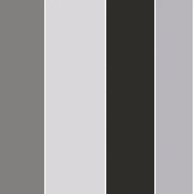 Smart 3 Stripes Wide Stripe Wallpaper Roll — Black,Beige,Gray