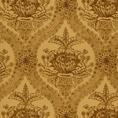 Haddon Hall Damask Wallpaper — Umber