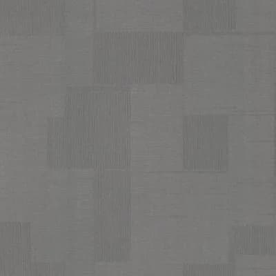 Geometric Non-Pasted Metallic Wallpaper Roll — Gunmetal