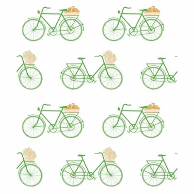 Bicicletas Wallpaper Roll — Verde