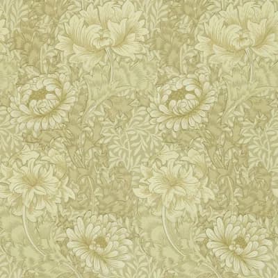 Chrysanthemum Toile Wallpaper — Ivory,Canvas